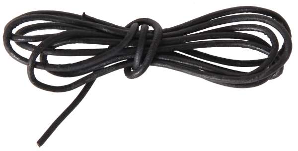 Lederband schwarz 100 cm