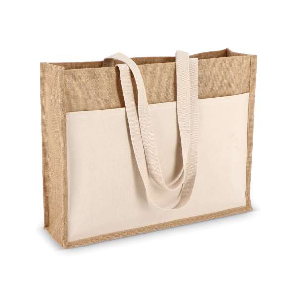 Jute Tragetasche OEKO-TEX® 45 x 12 x 35cm 320g / m²