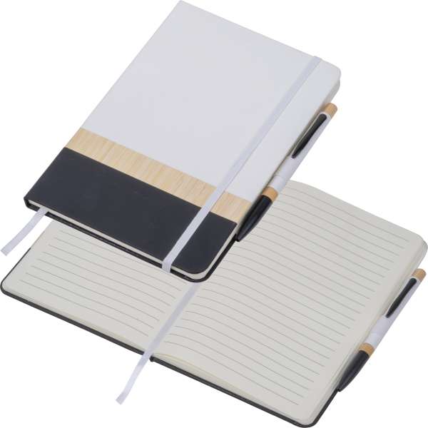A5 Notizbuch mit Kugelschreiber