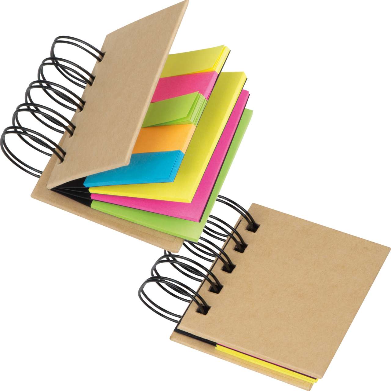 Ringbuch mit Haftmarkerstreifen und Haftnotizen