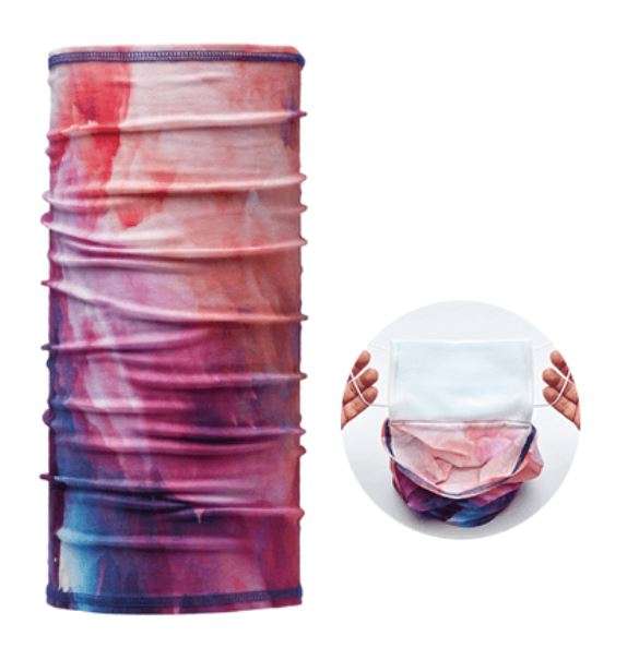 Multifunktions-Rundschal Polyester mit Innentasche mit All-over-Bedruckung