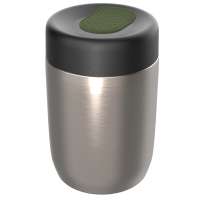 Pot silber, Deckel olivgrün