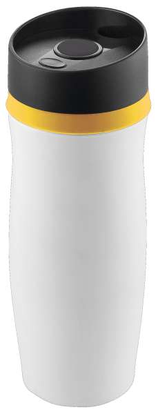 Metmaxx® Thermobecher "CremaExtensa" weiß/Ring