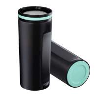 Becher schwarz, Ring mint, Boden mint