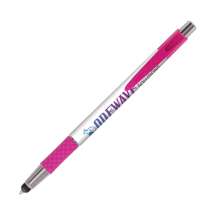 DIA Kugelschreiber Stylus mit Griffzone mit 4c-Druck all over