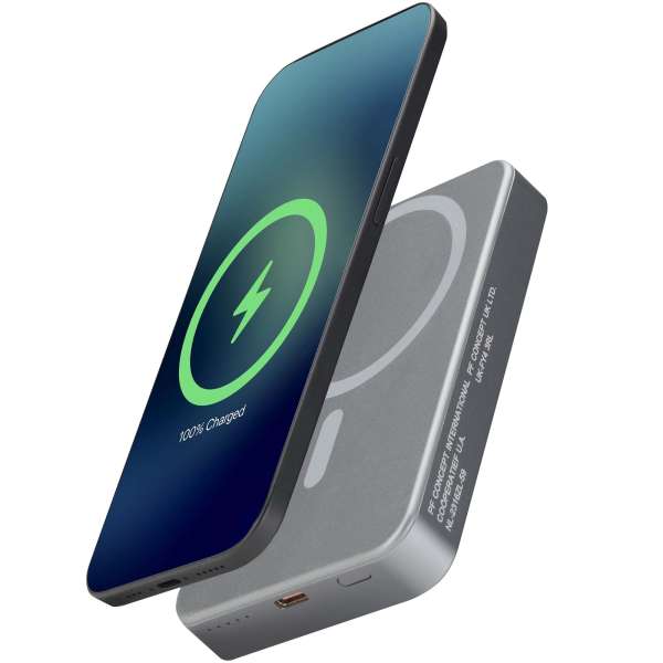 Avis 10.000 mAh RCS Powerbank aus recyceltem Aluminium mit Magnetfunktion