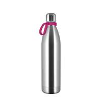 Flasche silber, Ring magenta