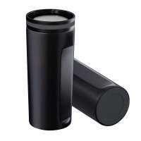 Becher schwarz, Ring dunkelgrau, Boden dunkelgrau