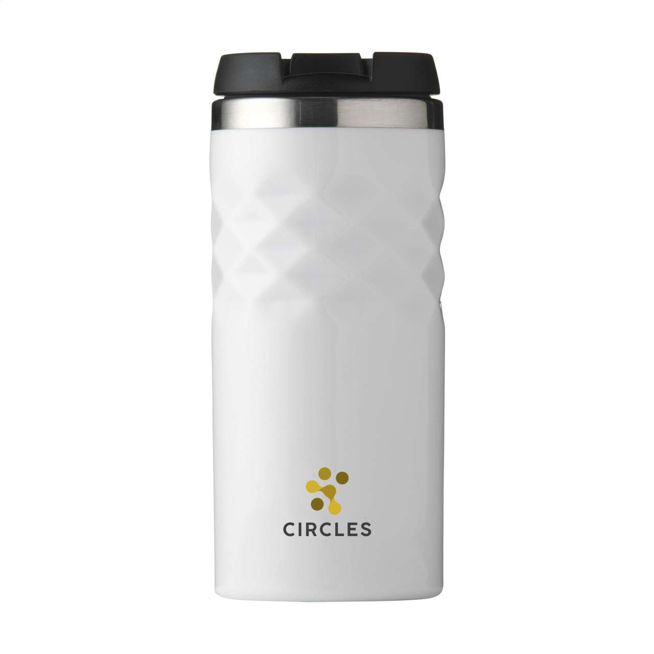 Geometric Mug RCS Recycled Steel 280 ml Thermobecher