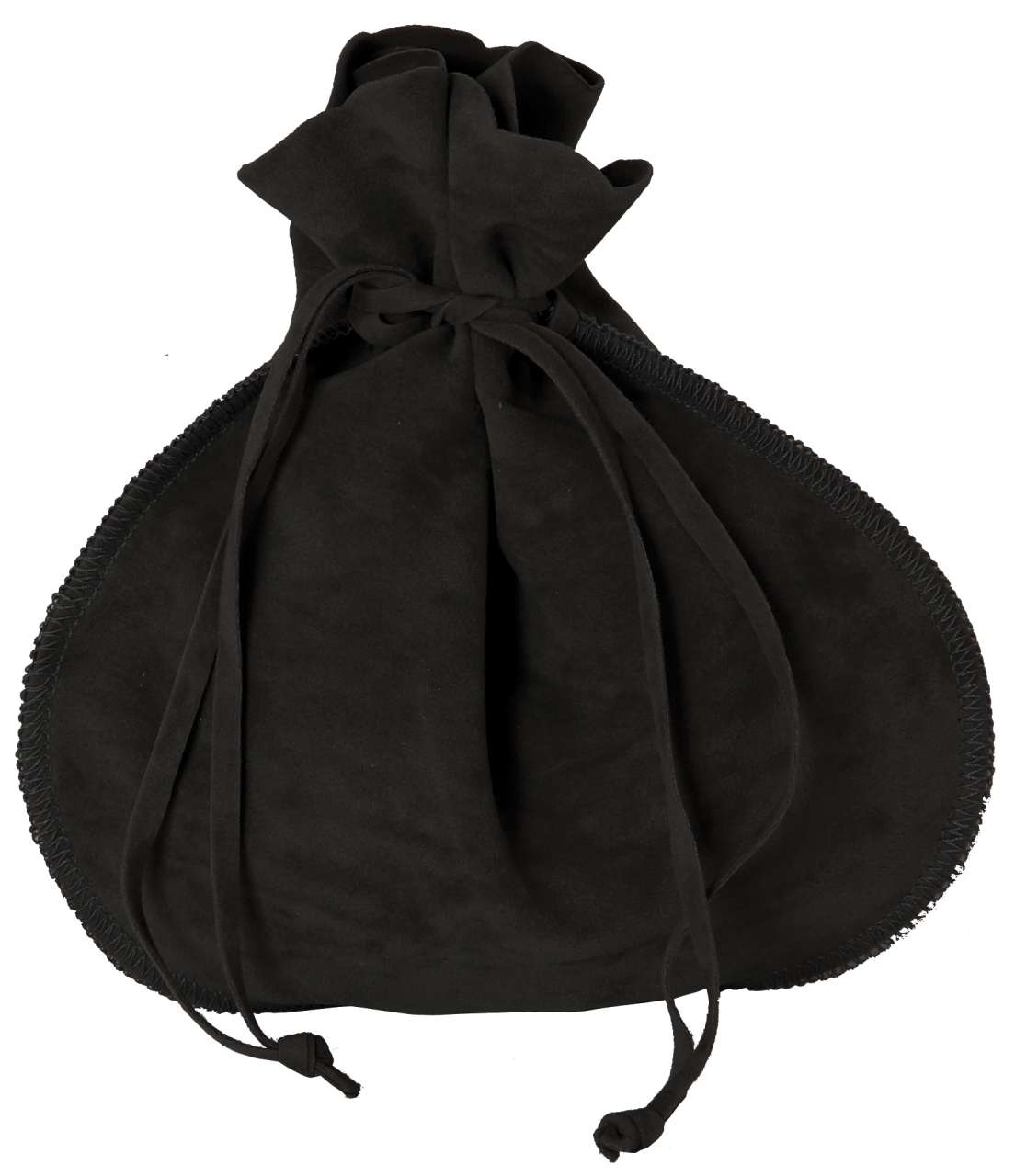 Beutel Wildlederoptik groß schwarz