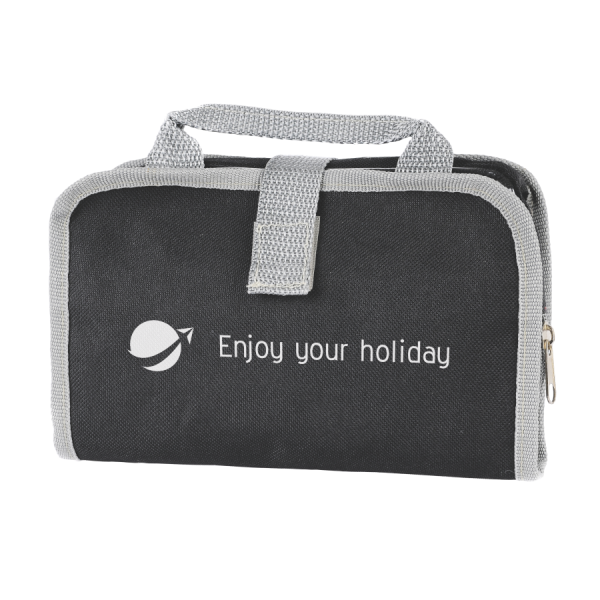 Kulturtasche deluxe mit Klettverschluss Polyester 600D