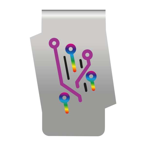 ROMINOX® Mehrweg-Büroklammer Shape Clip Variante, idealer Mailingartikel für Dokumente, bis zu 18 Se