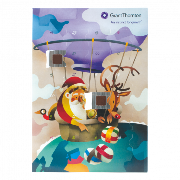 Adventskalender A4 4-c Druck