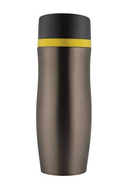 Metmaxx®Thermobecher "CremaExtensaProtect" titan / Ring weiß