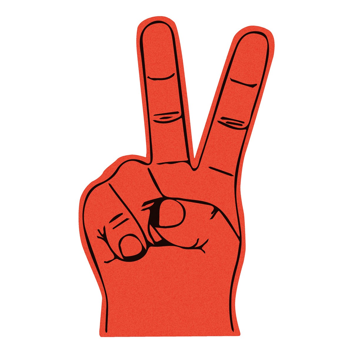 Winkehand aus Schaumstoff VICTORY