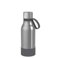 Flasche silber, Ring dunkelgrau, Hülle dunkelgrau