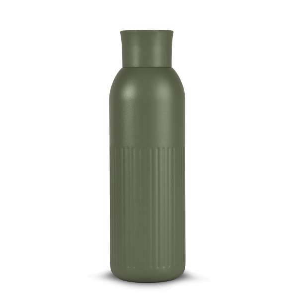 Sagaform Tekla Push Stahlisolierflasche mit Druckverschluss (recycelt) 500 ml