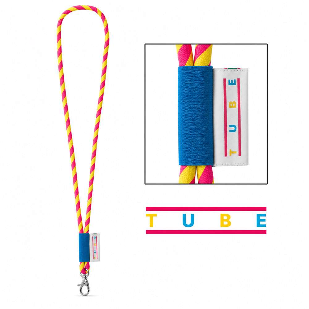75001S Gedrucktes Muster von Lanyard TUBE Long (Ø 7 mm)