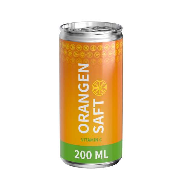 200 ml Bio Orangensaft (Dose) - (Exportware, pfandfrei)