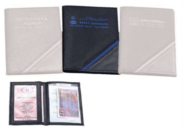 CreativDesign® Ausweistasche "CD" schwarz /