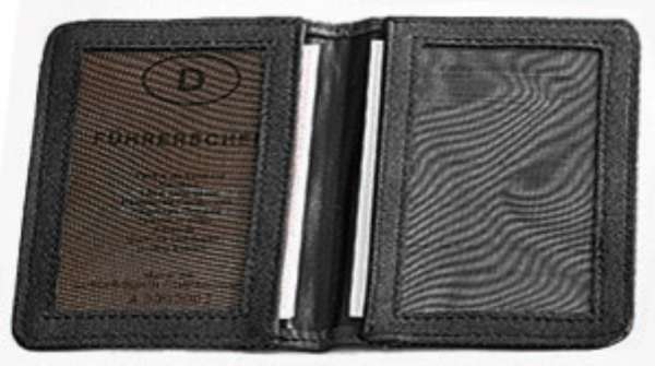 CreativDesign® Ausweistasche "Paper 2" schwarz