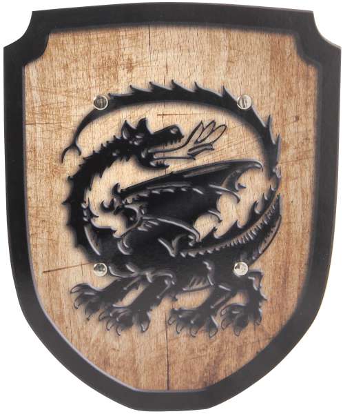Schild braun Drache
