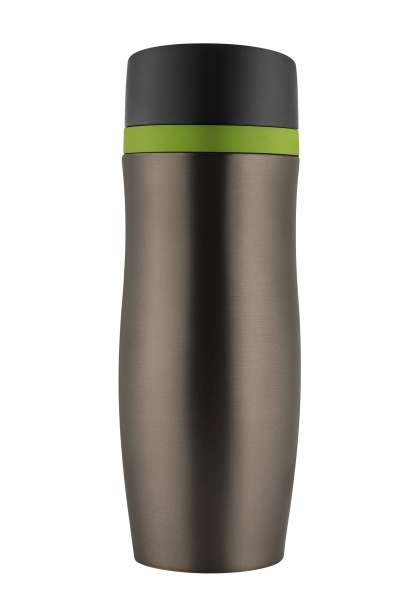 Metmaxx®Thermobecher "CremaExtensaProtect" titan / Ring weiß