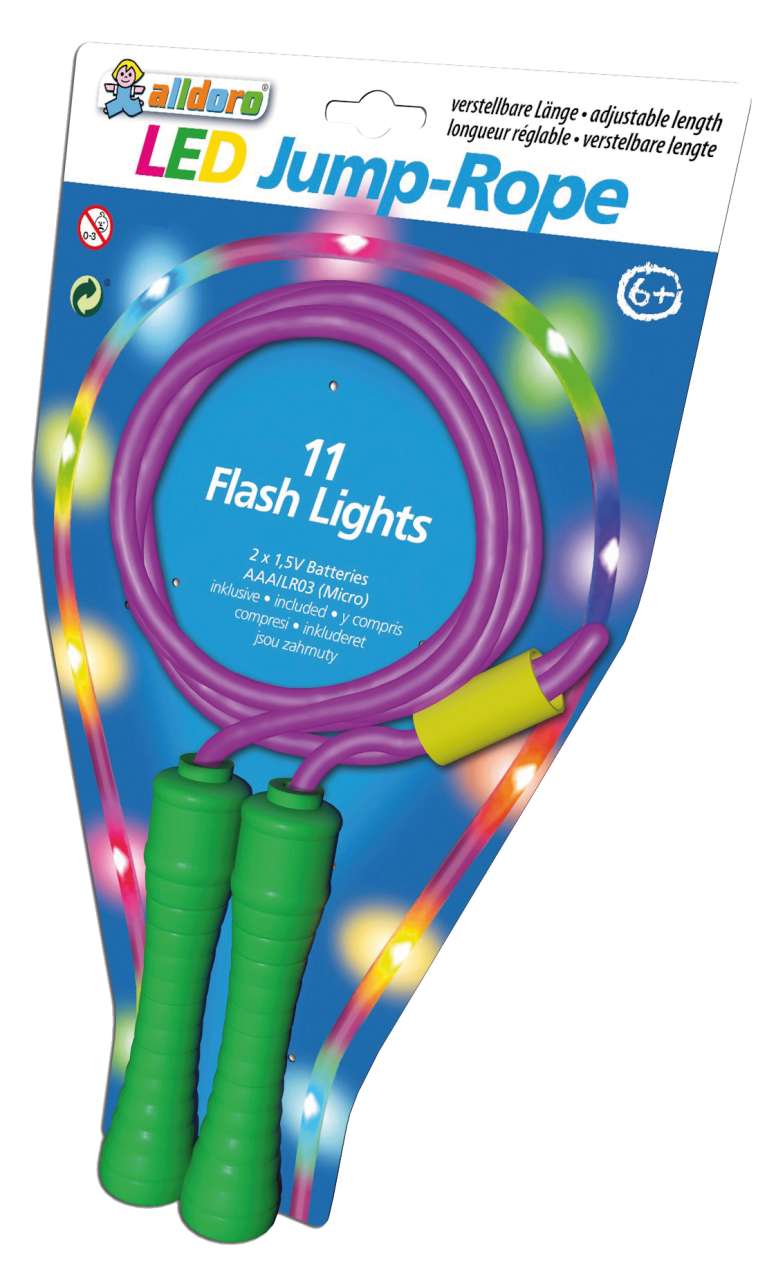 LED-Springseil sortiert