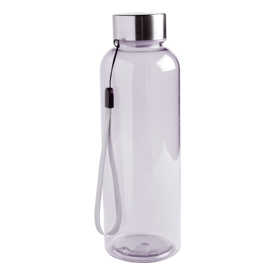 Tritanflasche 500 ml, mit silberfarbener Metallkappe