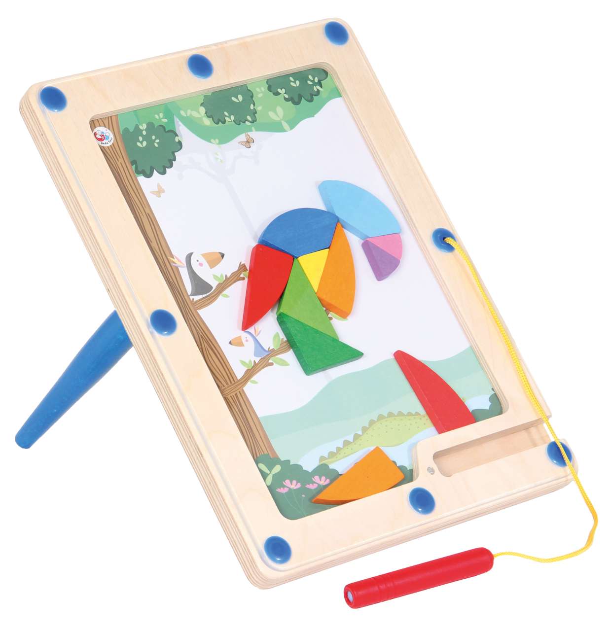 Magnetspiel Vogel Tangram