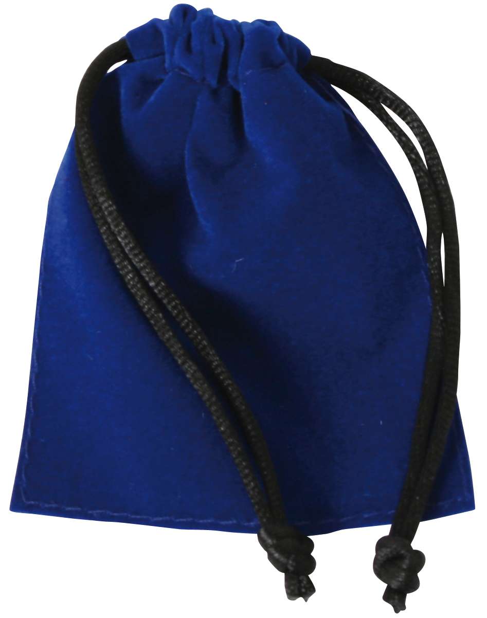 Samtbeutel blau