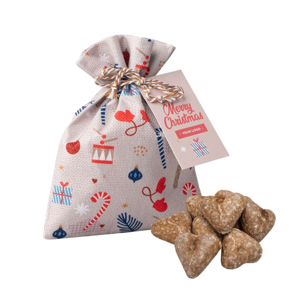 LEBKUCHEN MIT DEM LOGO WEIHNACHTSMANNSACK