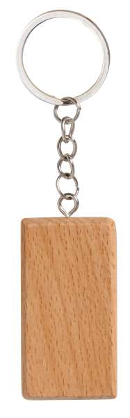 Schlüsselanhänger Rechteck Buche