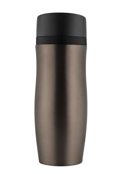 Metmaxx®Thermobecher "CremaExtensaProtect" titan / Ring weiß