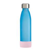 Flasche cyan, Hülle hellmagenta