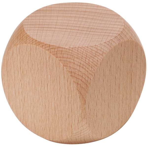 Würfel aus Buche, 60 mm