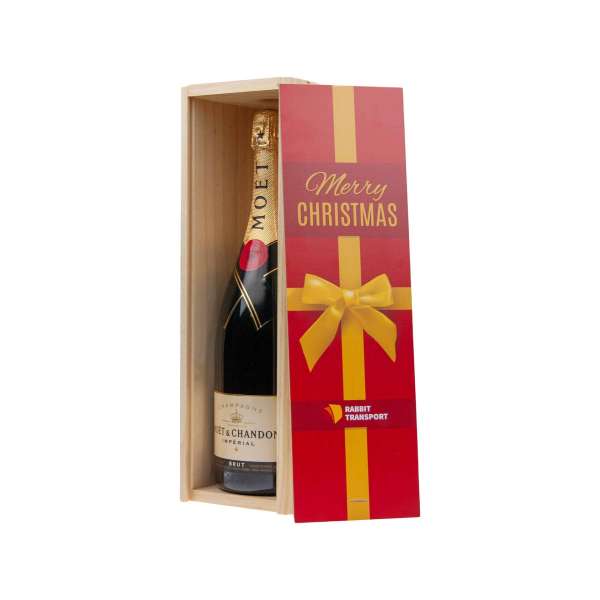 Doppelte Weinkiste aus Holz (750ml)