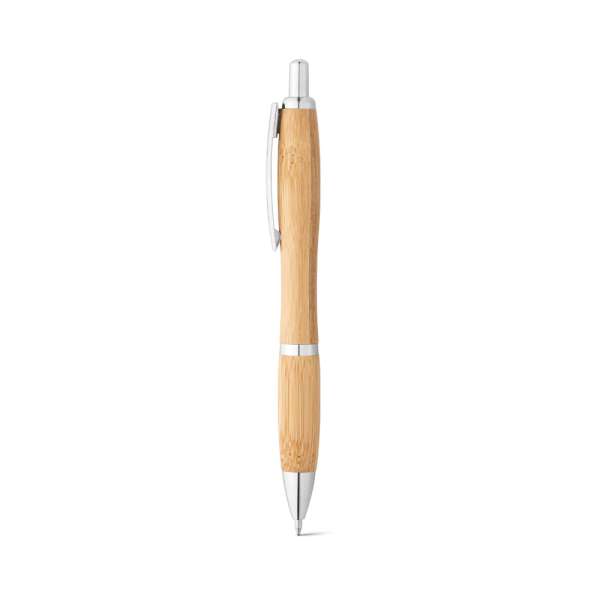 NICOLE Bambus-Kugelschreiber mit Clip