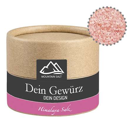 Rosa Kristallsalz, ca. 75g, Kraftpapierdose Mini