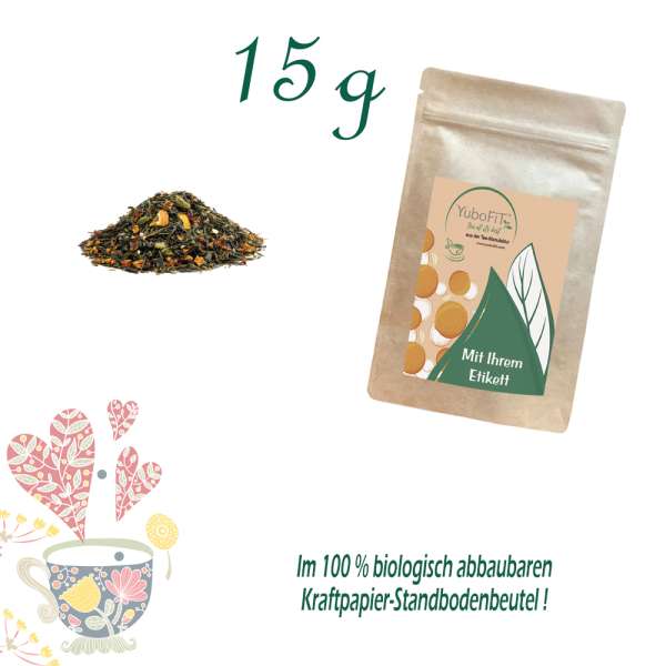 YuboFiT® Grüner Tee BIO ORANGE INGWER