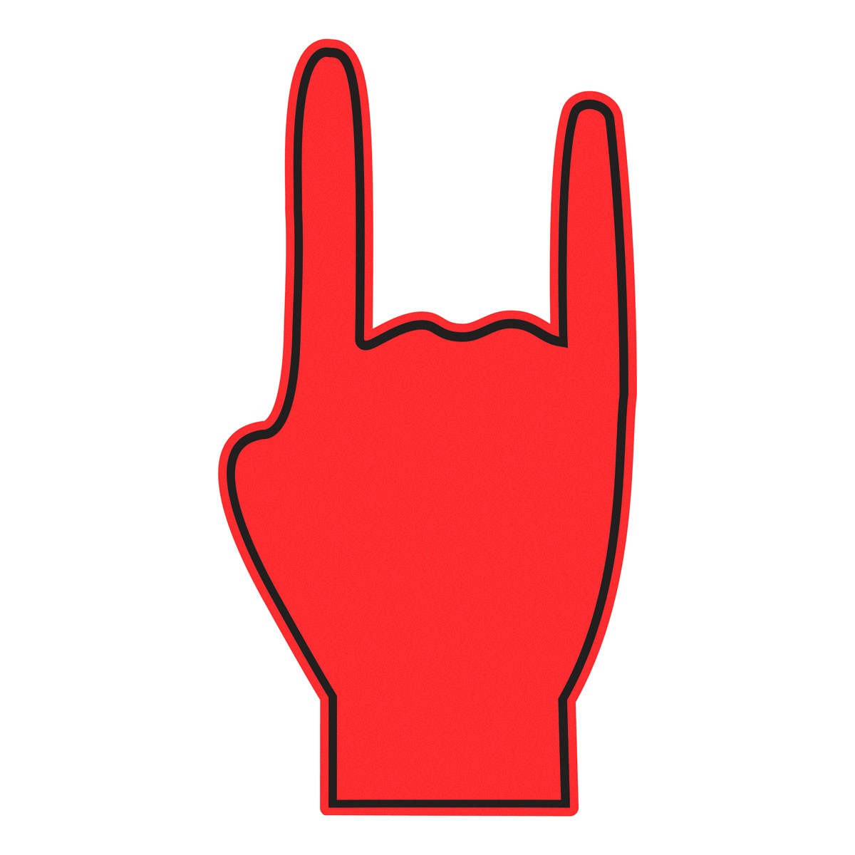 Winkehand aus Schaumstoff ROCKER SCHMAL