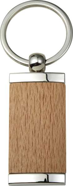 Schlüsselanhänger aus Metall & Holz Jennie