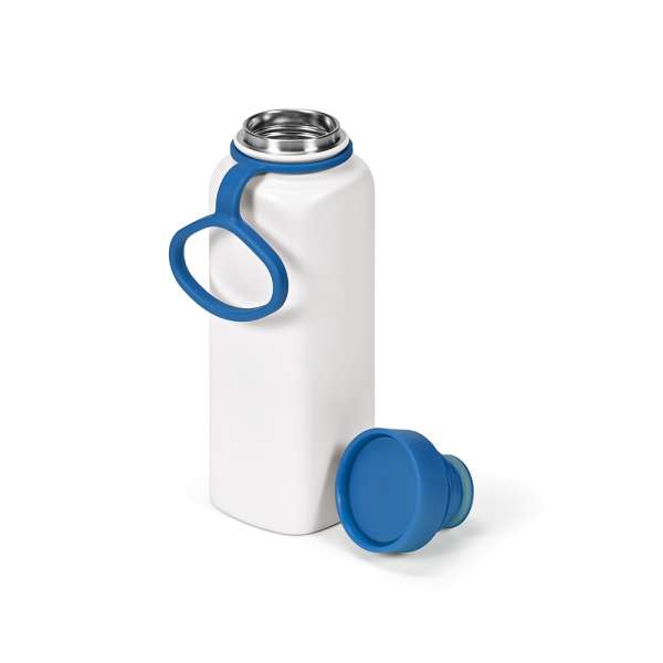 Ural Trinkflasche recy. Edelstahl, 820 ml. 360° Push-Verschluss