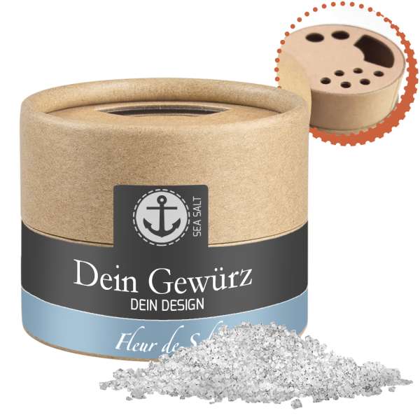 Fleur de Sel, ca. 40g, Kraftpapierstreuer Mini