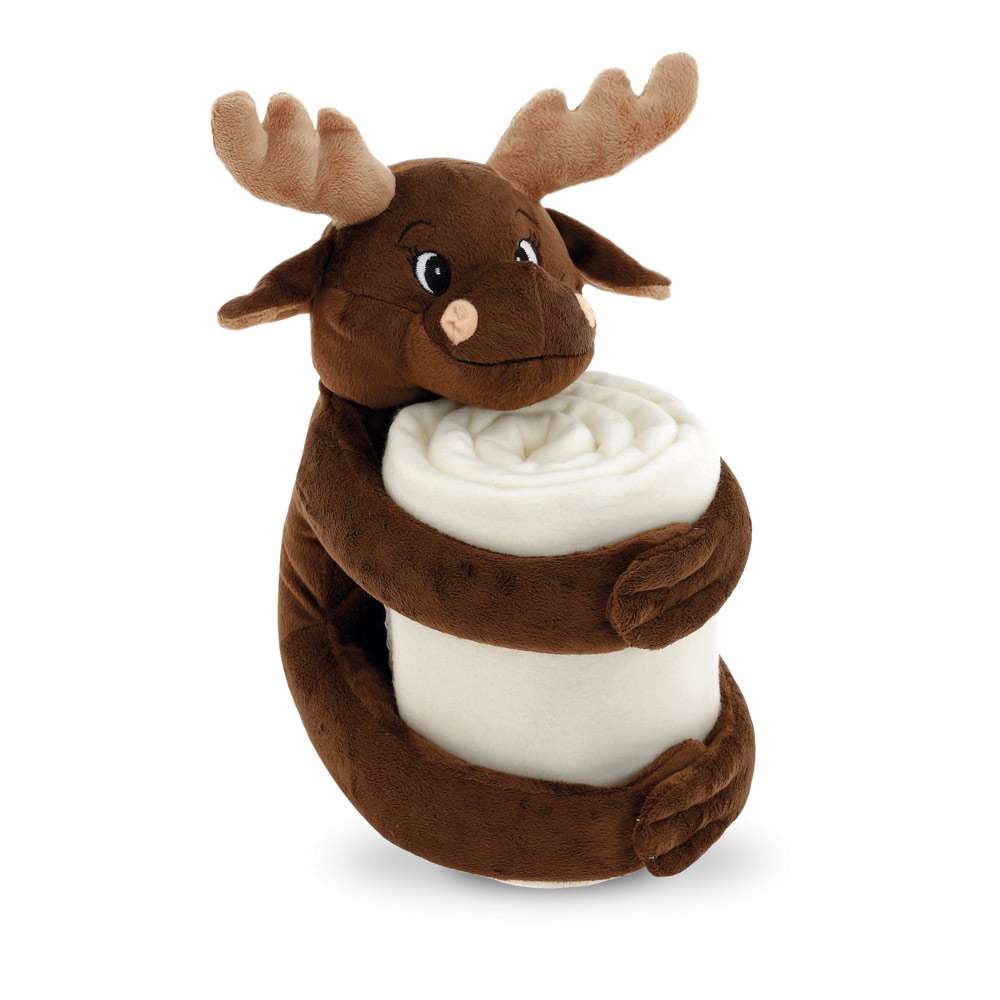MOOSE Polarfleecedecke mit Plüschtier (180 g / m²)