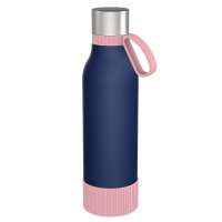 Flasche blau, Ring hellmagenta, Hülle hellmagenta