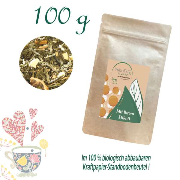 YuboFiT® Grüner Tee Sencha INGWER ZITRONE