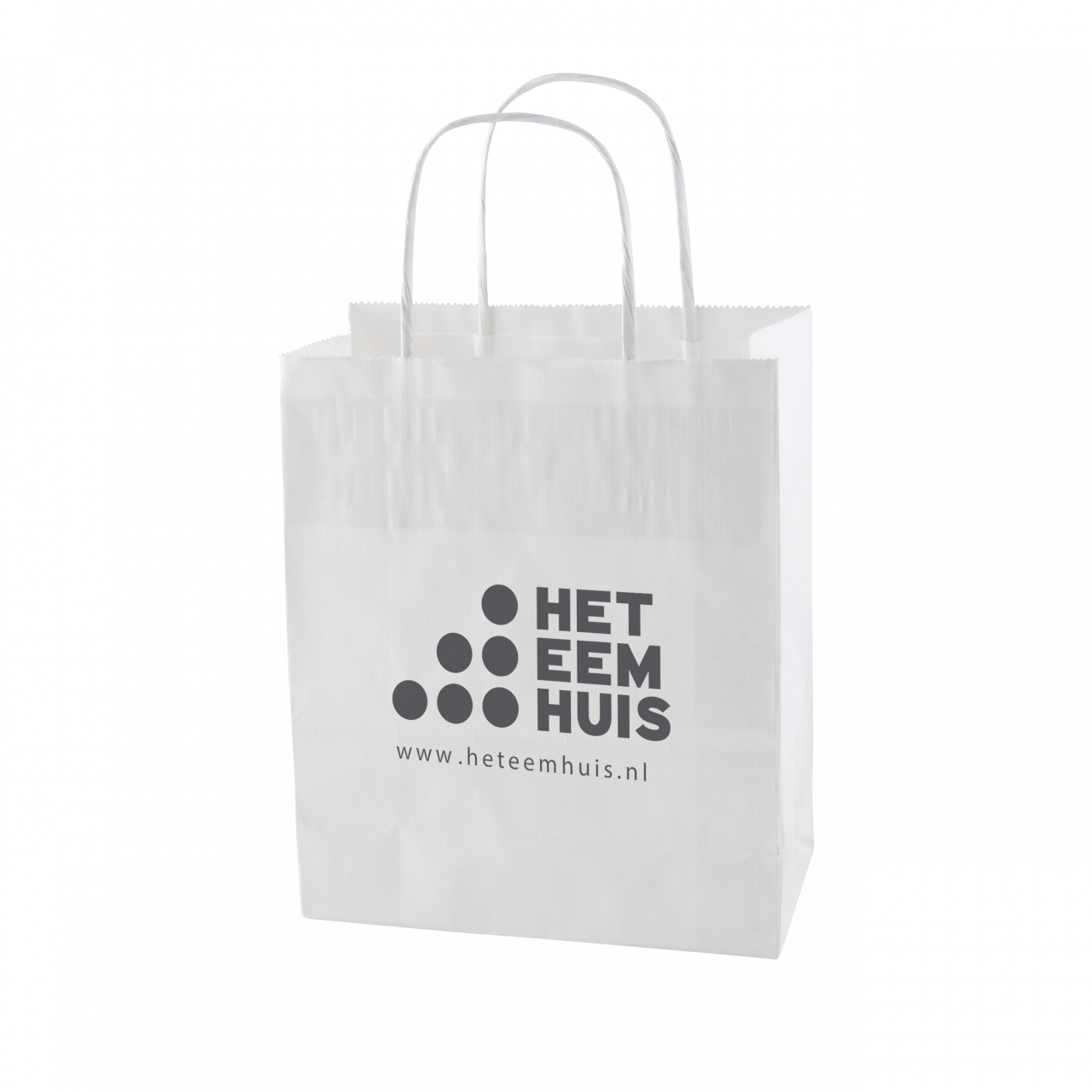 ARCE Ecru Papiertasche weiß und braun