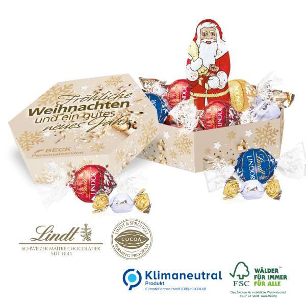 Süße Präsentbox Weihnachten "Maxi", Klimaneutral, FSC®