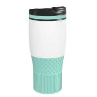 Becher weiß, Ring mint, Hülle mint